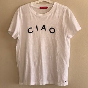 “Ciao” philanthropy white tee